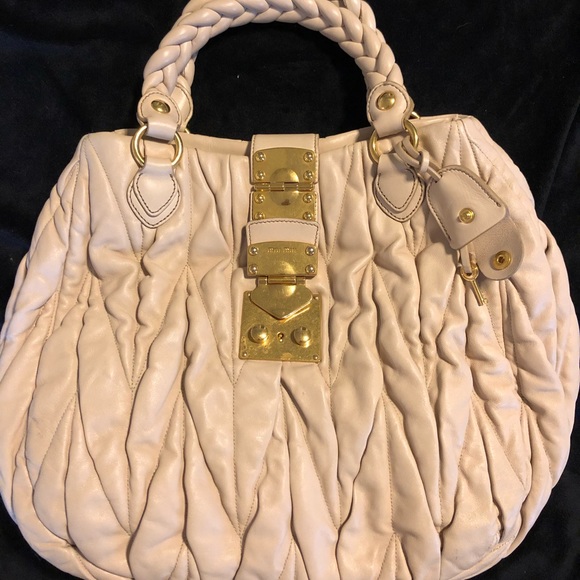 Authentic like new Miu Miu Matelasse shopping tote - Picture 1 of 8